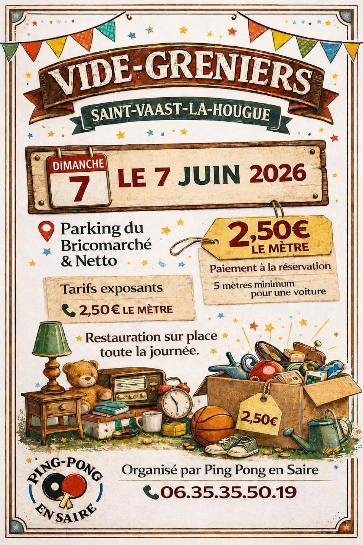 Vide-greniers à Saint-Vaast-La-Hougue