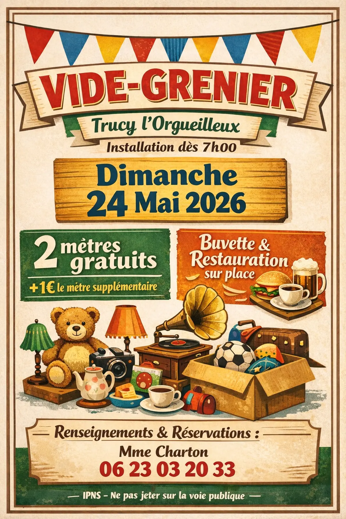 Vide greniers à Trucy l'Orgueilleux