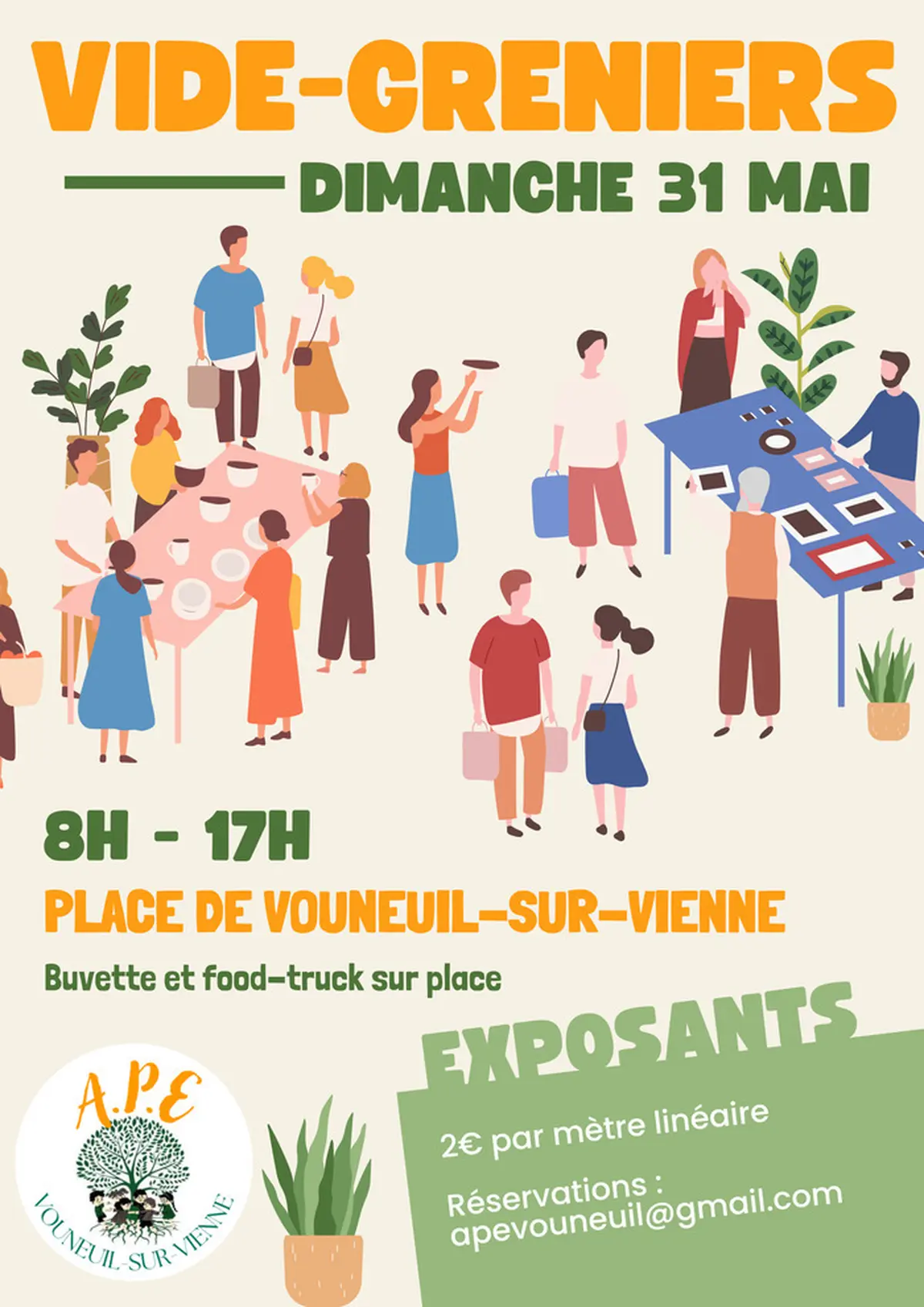 Vide-greniers à Vouneuil-sur-Vienne