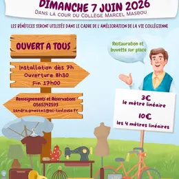 Vide-greniers au collège Marcel Masbou à Figeac