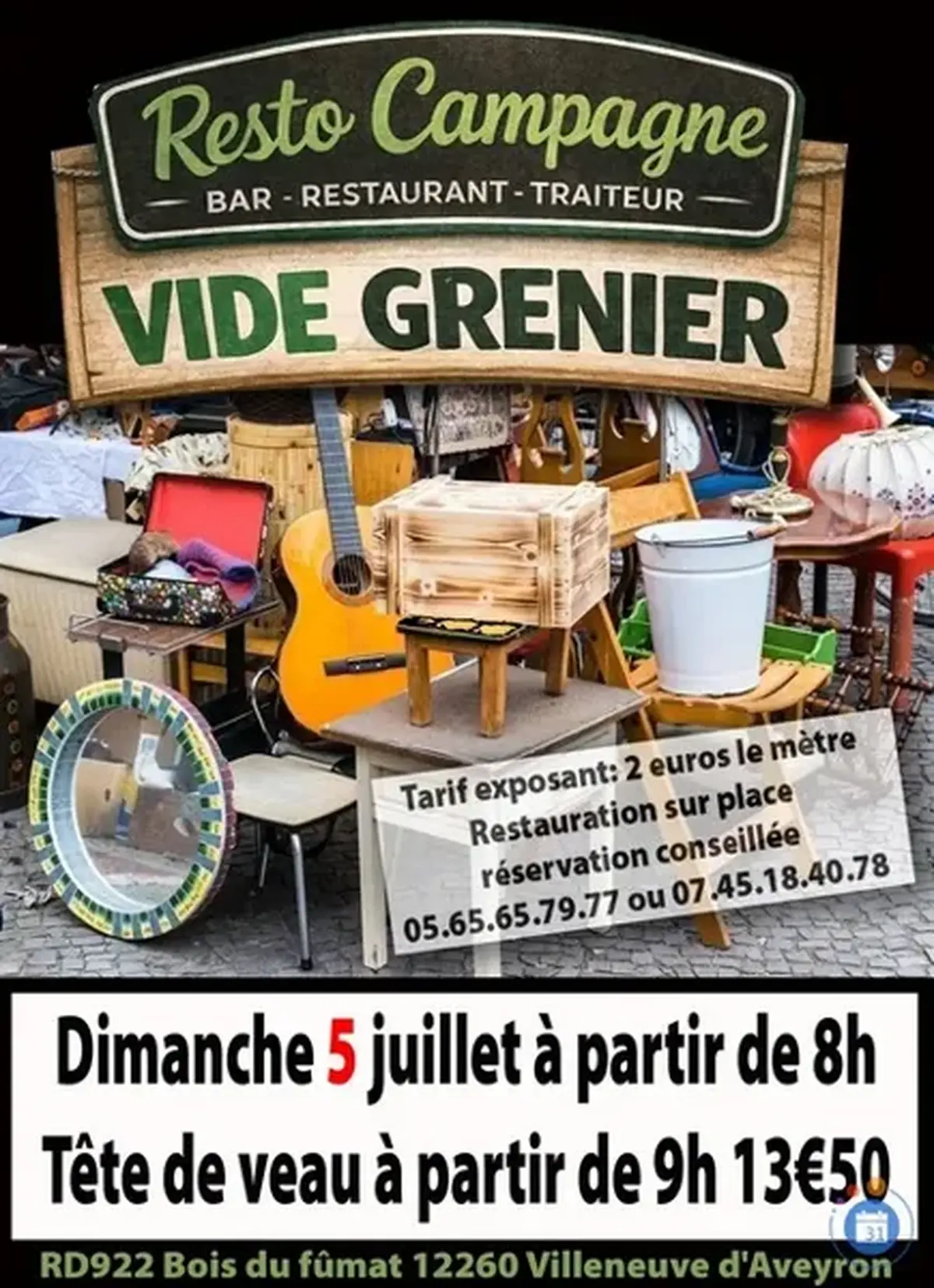 Vide-greniers au Resto Campagne