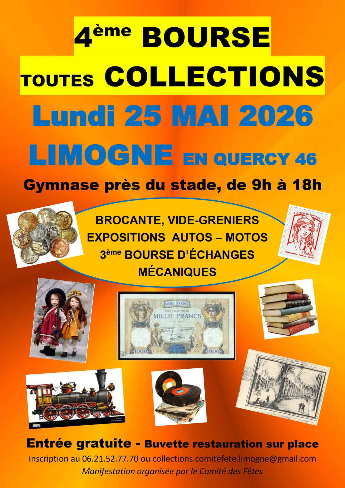 Vide-greniers / brocante / bourse toutes collections à Limogne en Quercy