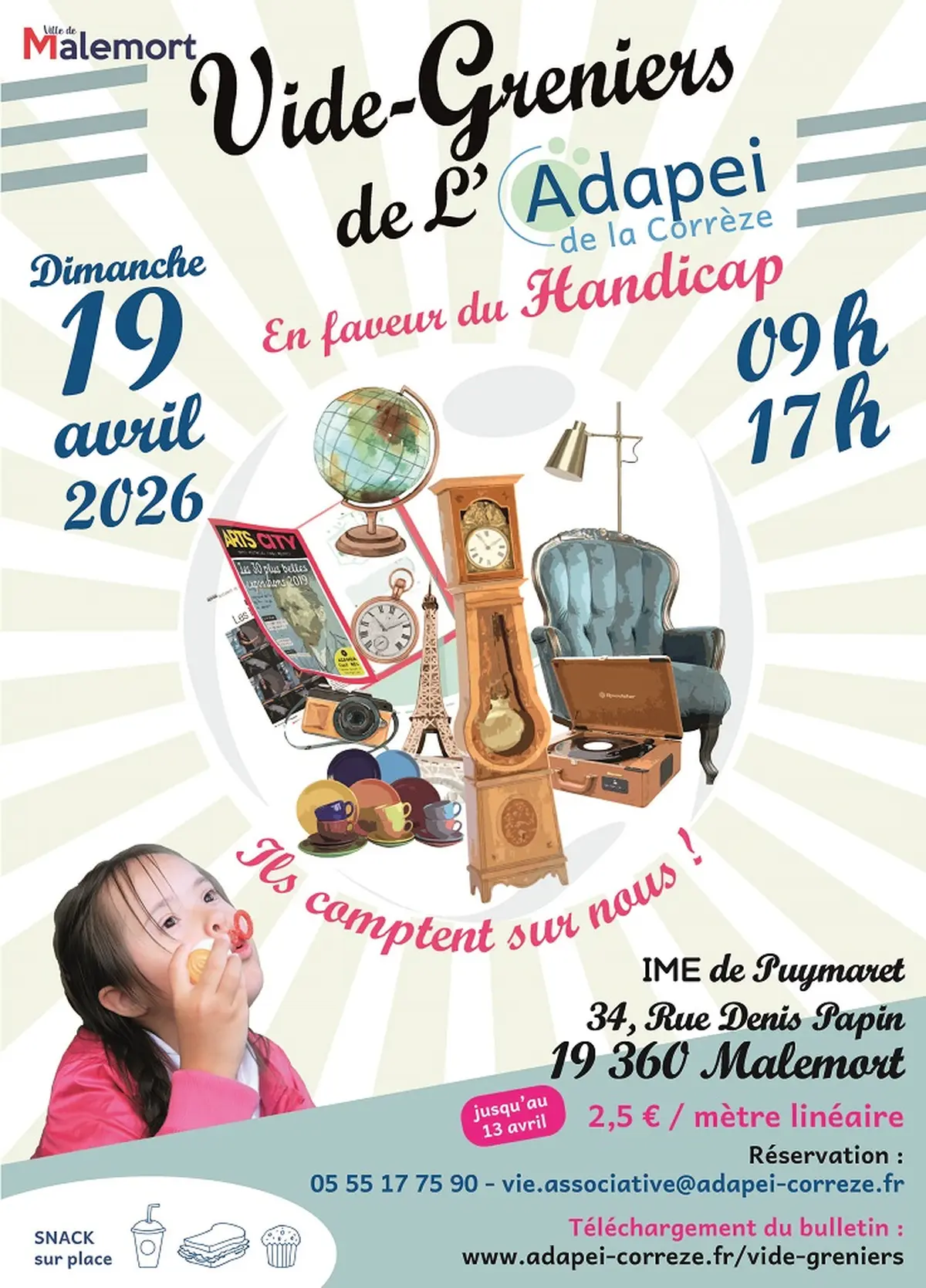 Vide-greniers de l'ADAPEI de la Corrèze