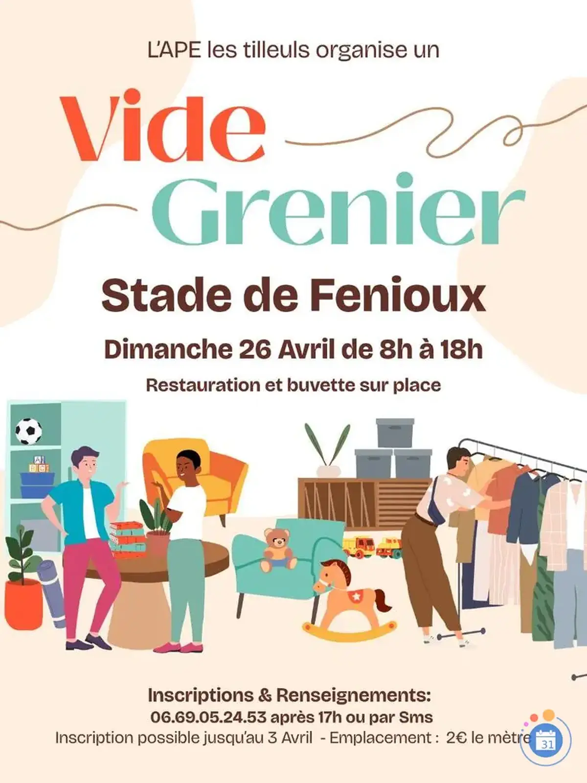 Vide greniers de l'APE les Tilleuls