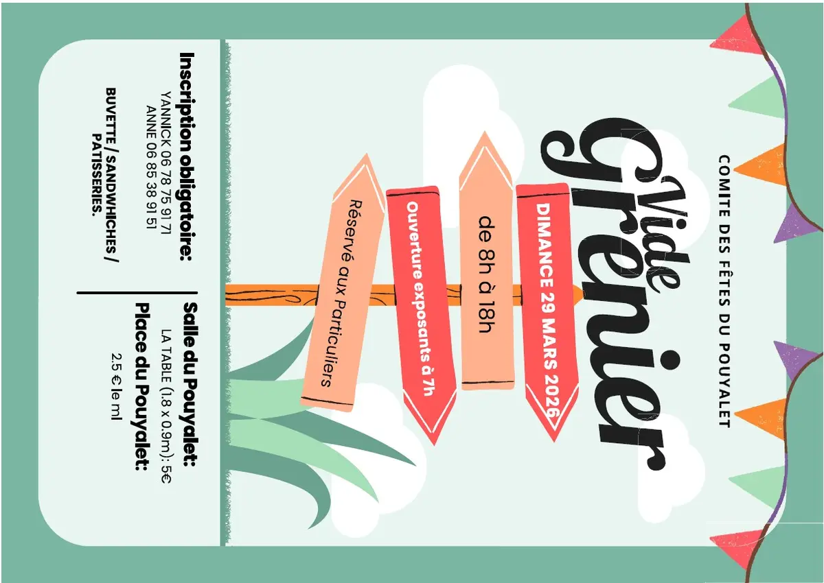 Vide-greniers du Comité des Fêtes du Pouyalet