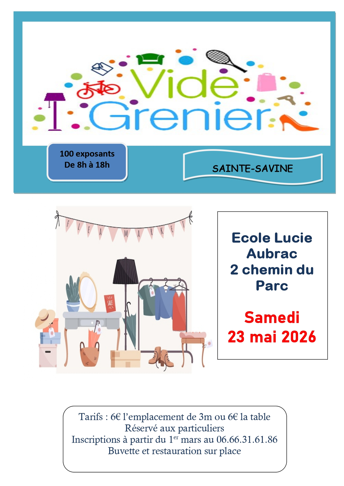 Vide-Greniers - Ecole Lucie Aubrac