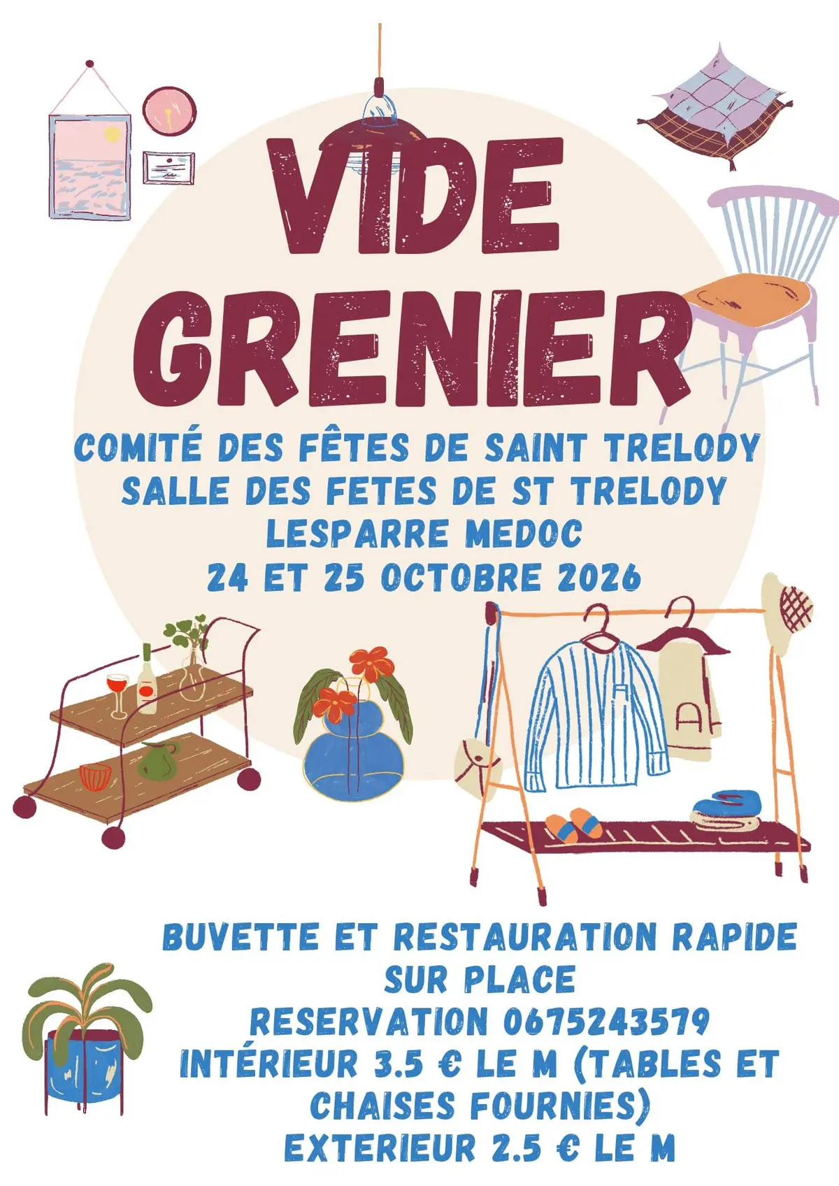 Vide-greniers et brocante du CF de St-Trélody