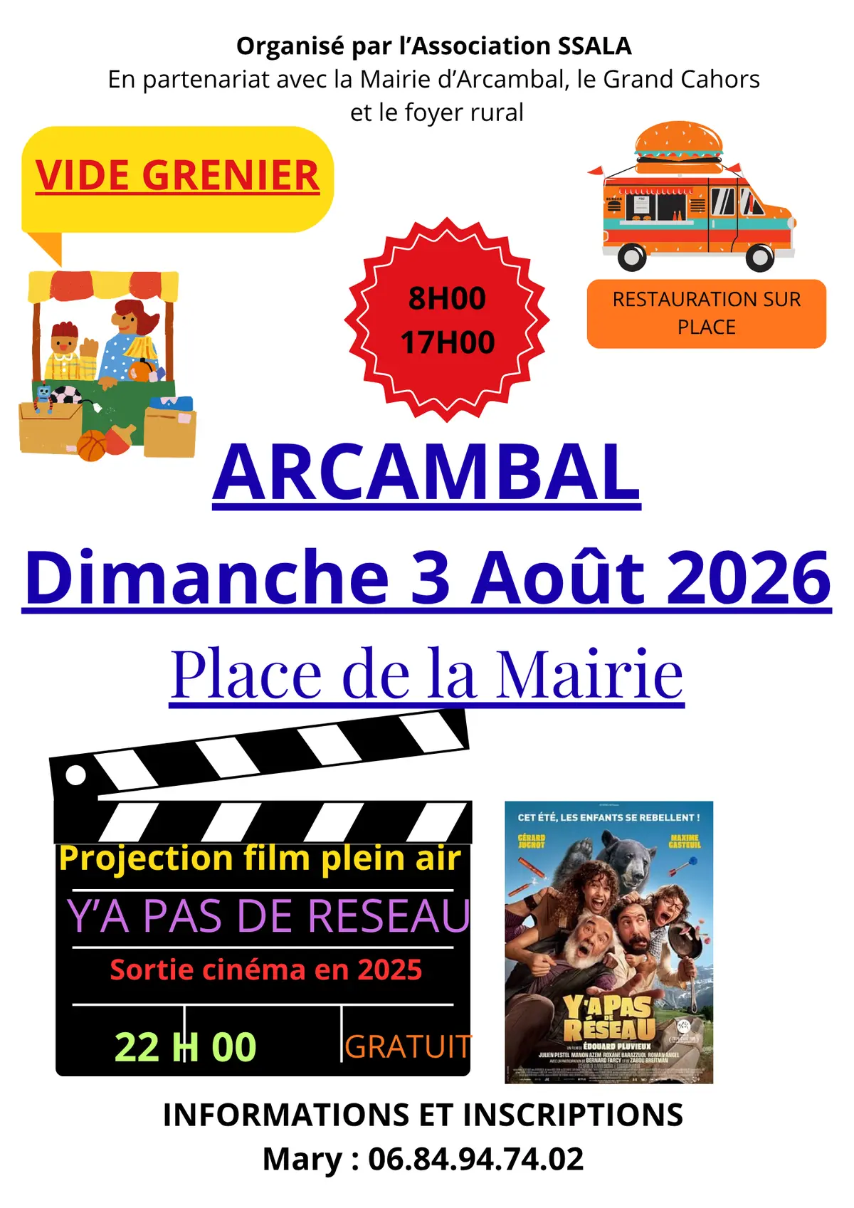 Vide-greniers et cinéma en plein air