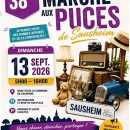 Marché aux puces à Sausheim