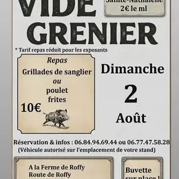 Vide-greniers et Repas à Sainte-Nathalène