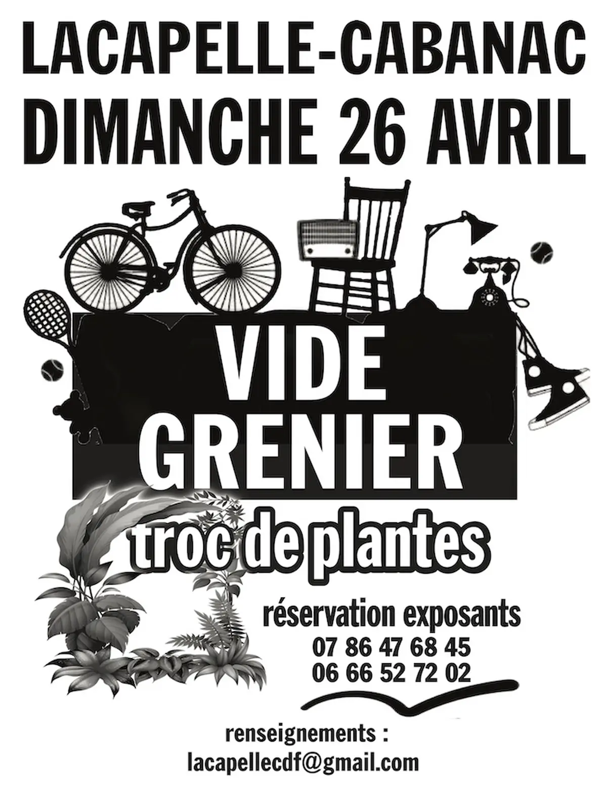 Vide-Greniers et Troc de Plantes à Lacapelle-Cabanac
