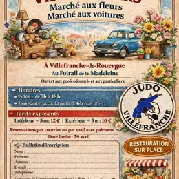 Vide-greniers  - Marché aux fleurs - Marché aux voitures