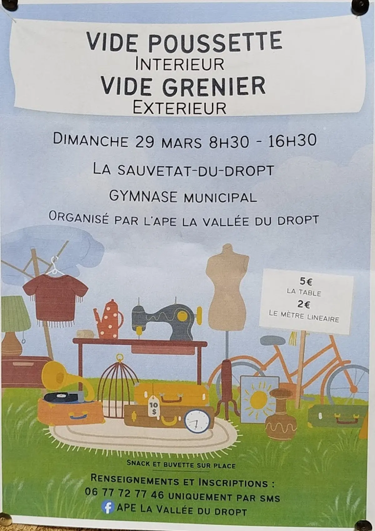 Vide poussette / vide grenier