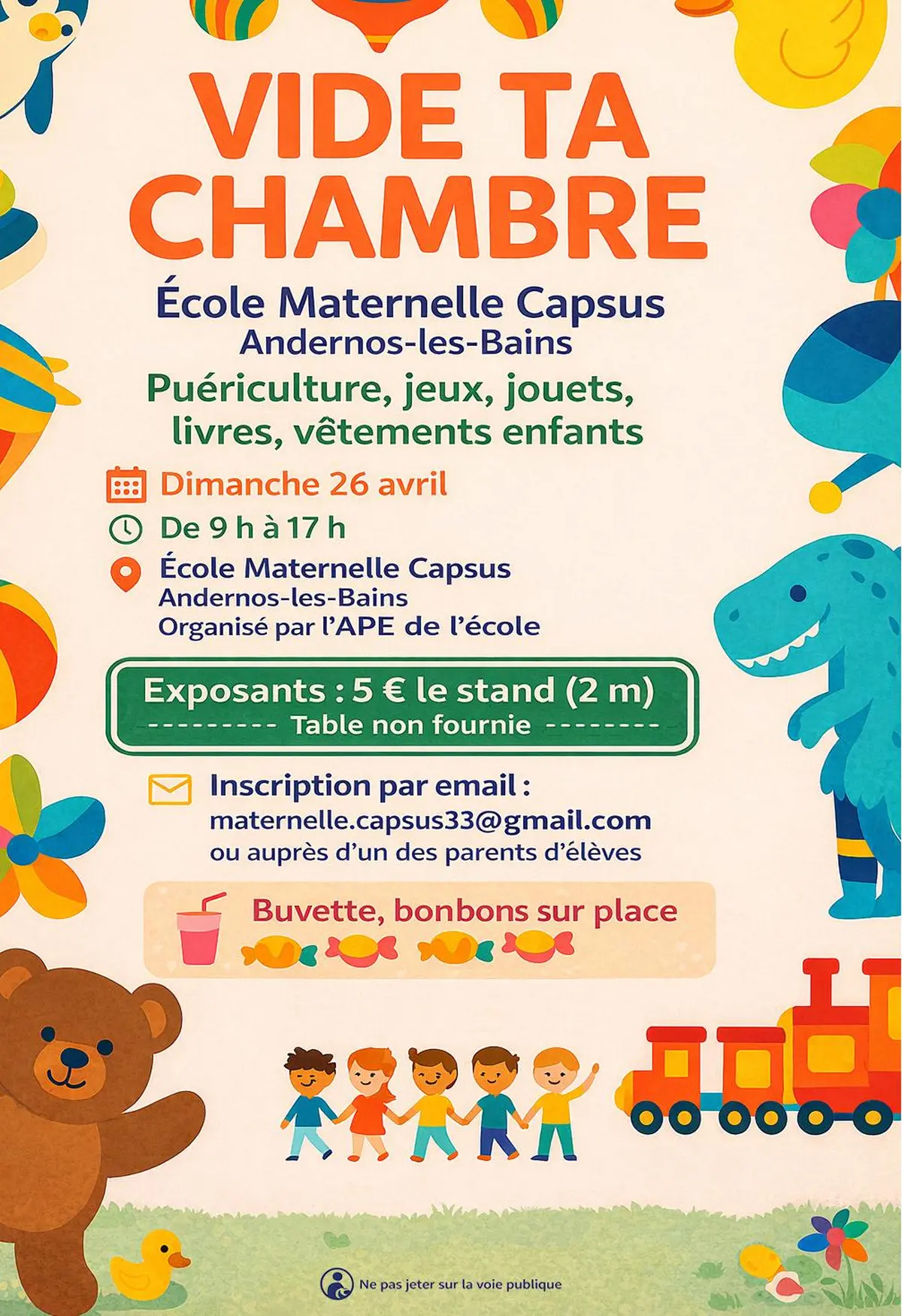 Vide-ta-chambre - école maternelle Capsus