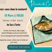 Viens fabriquer ton sac à tarte- Atelier couture