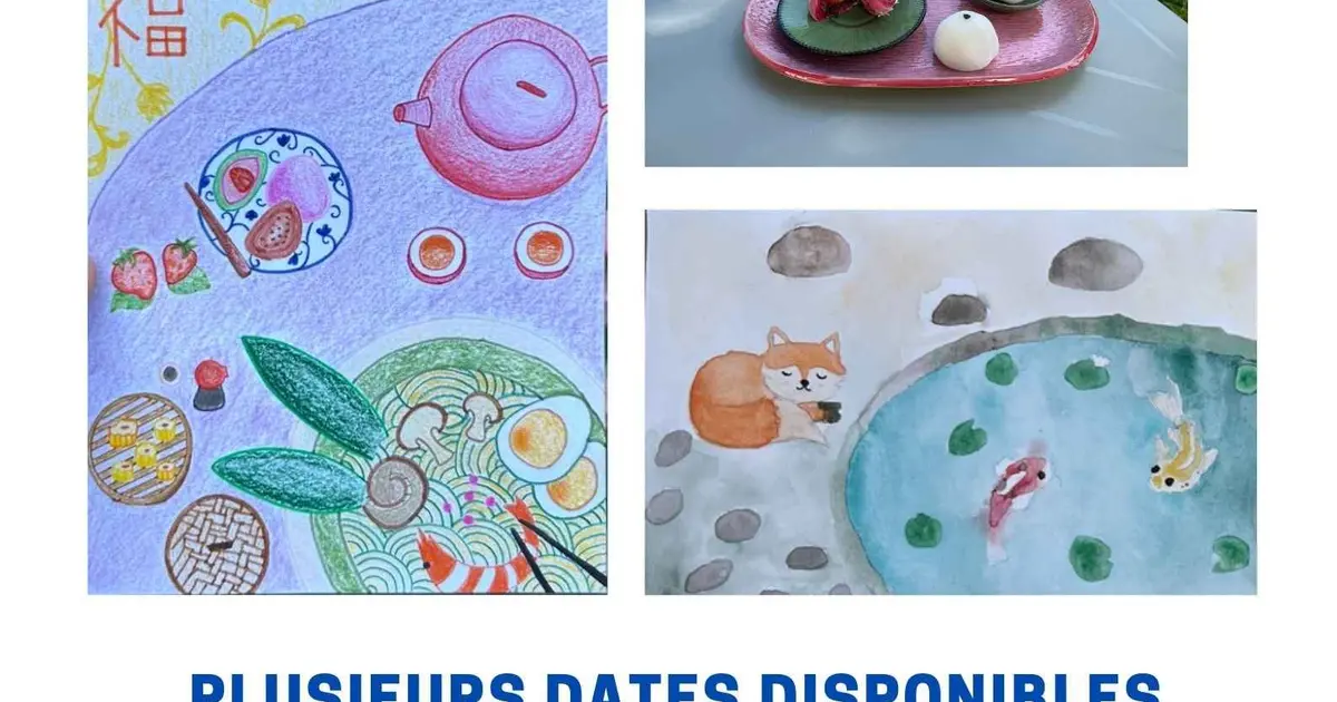 Viens manger des mochis et dessiner sur le thème du Japon !
