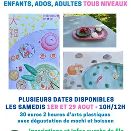 Viens manger des mochis et dessiner sur le thème du Japon !