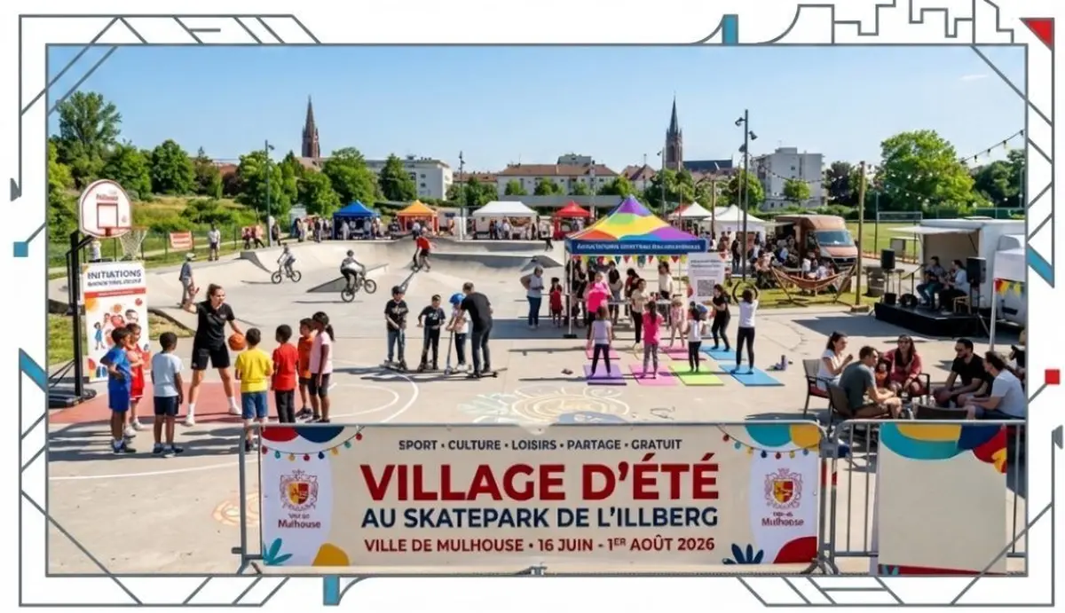 Village d'été au Skatepark de l'Illberg à Mulhouse