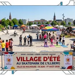Village d'été au Skatepark de l'Illberg à Mulhouse