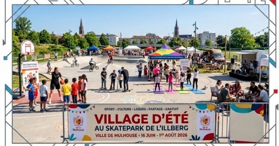 Village d'&eacute;t&eacute; au Skatepark de l'Illberg &agrave; Mulhouse