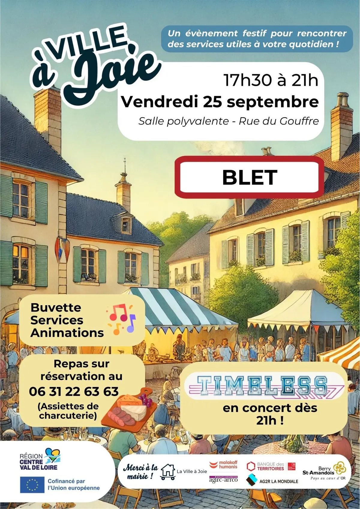 Ville à Joie à Blet