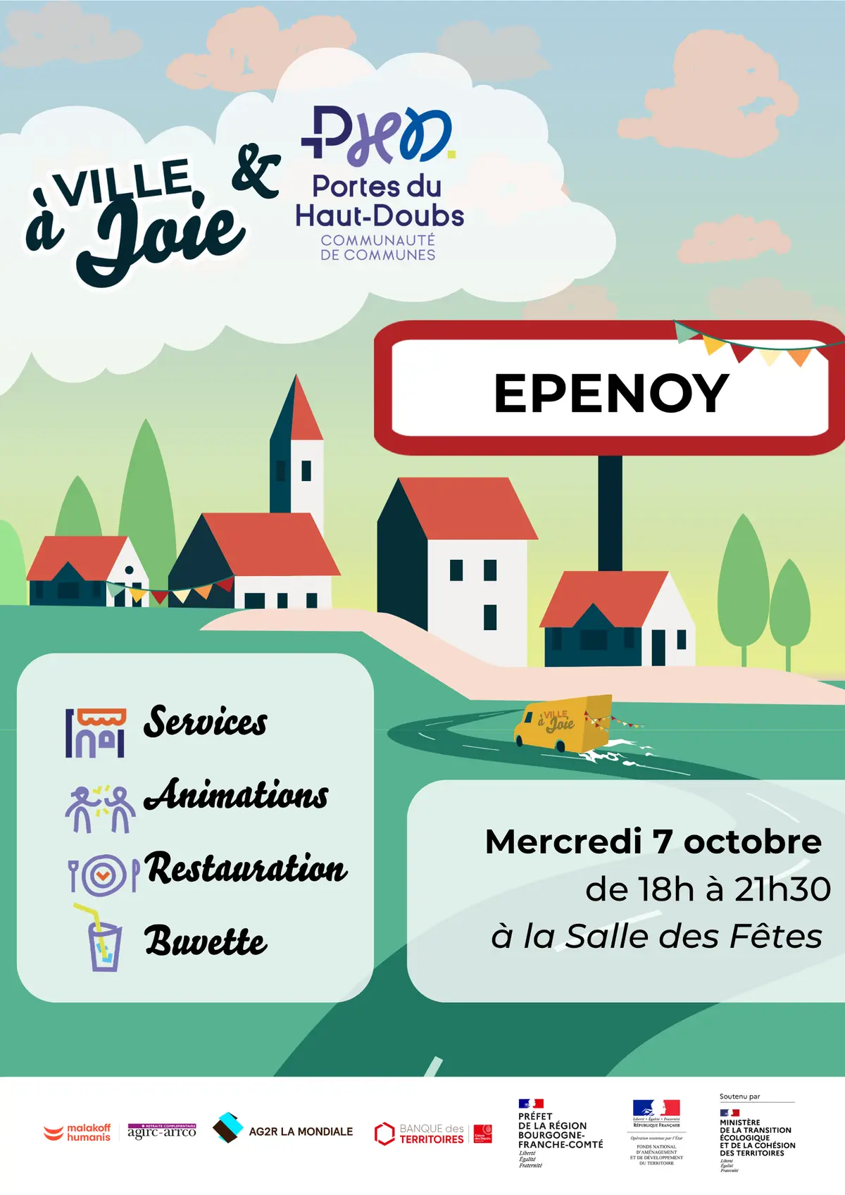 Ville à joie à Epenoy
