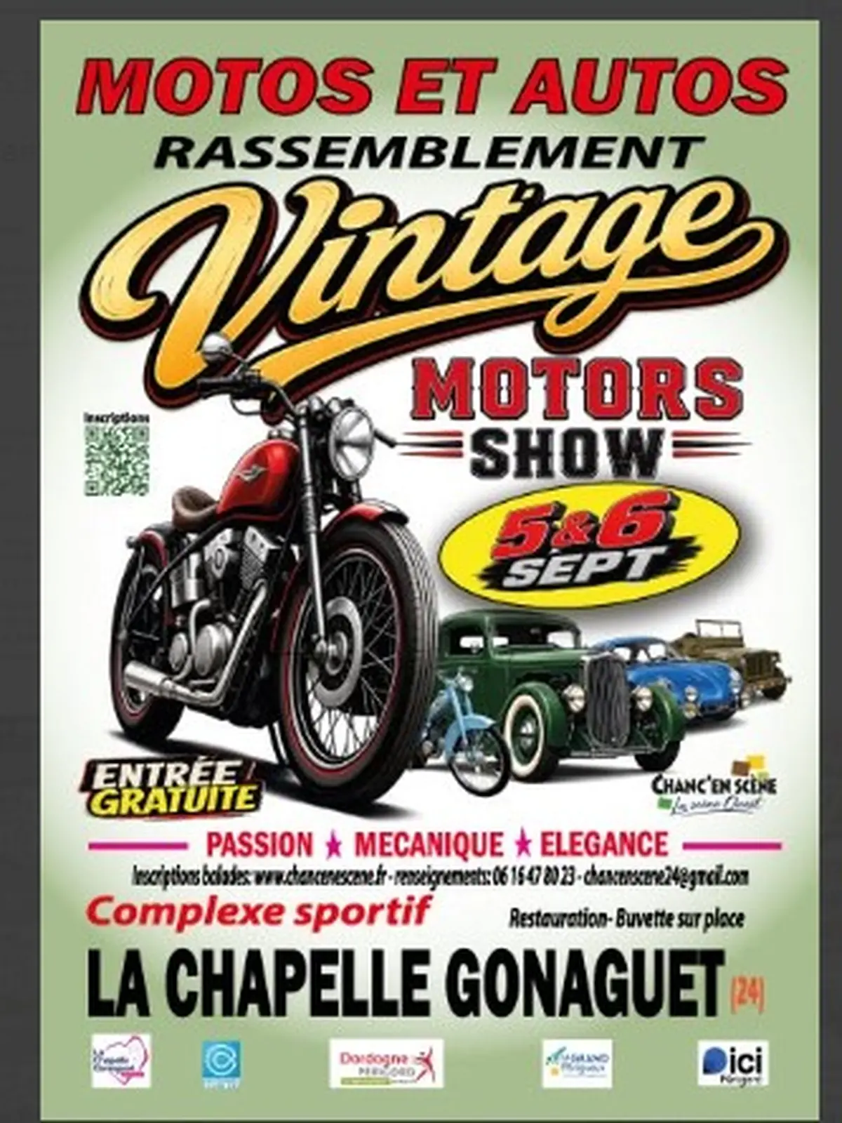 Vintage motors show à la Chapelle Gonaguet