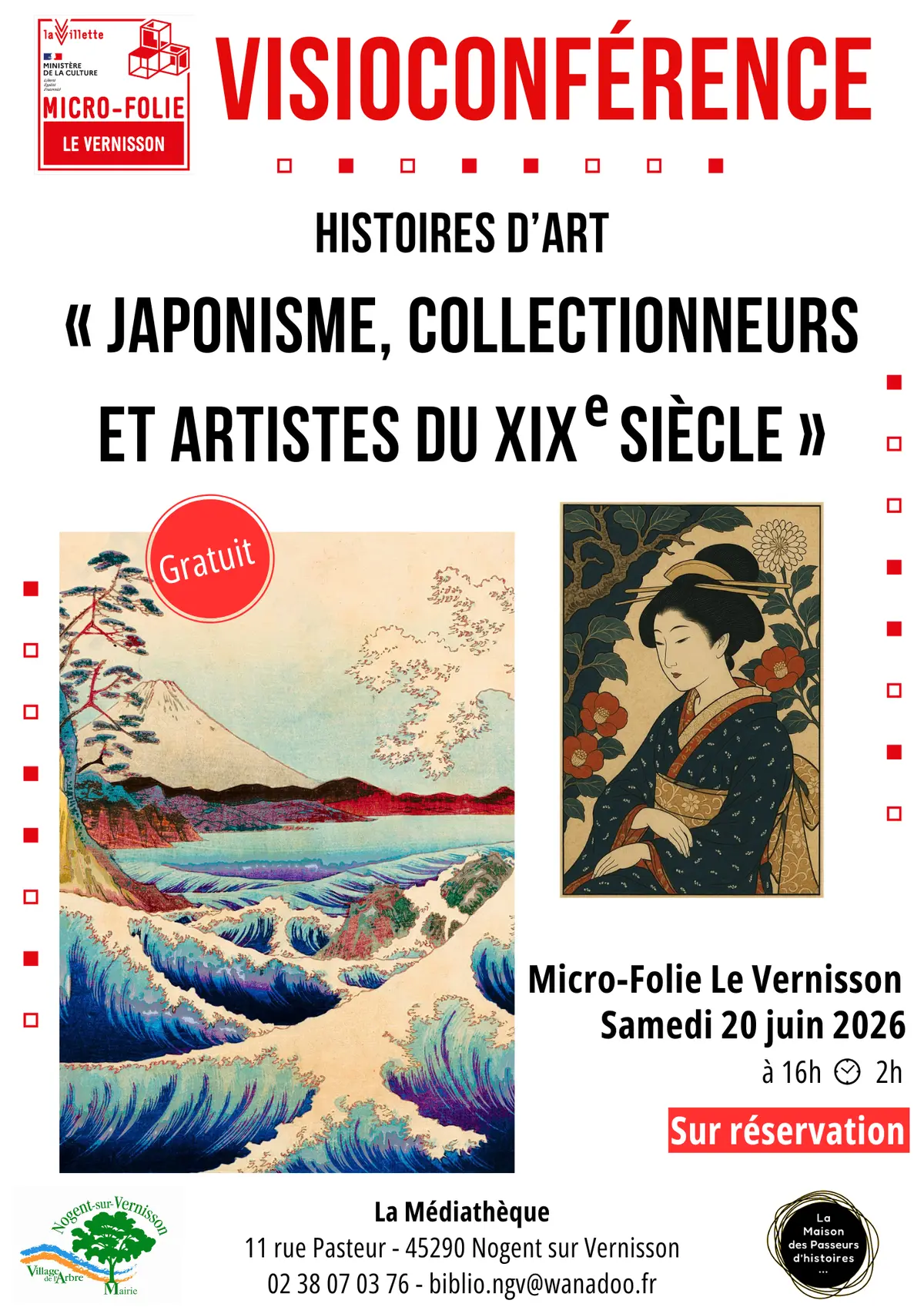 Visio conférence Japonisme, collectionneurs et artistes du XIXème siècle