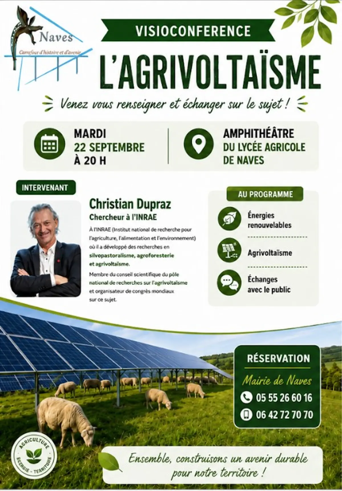 Visioconférence sur les énergies renouvelables