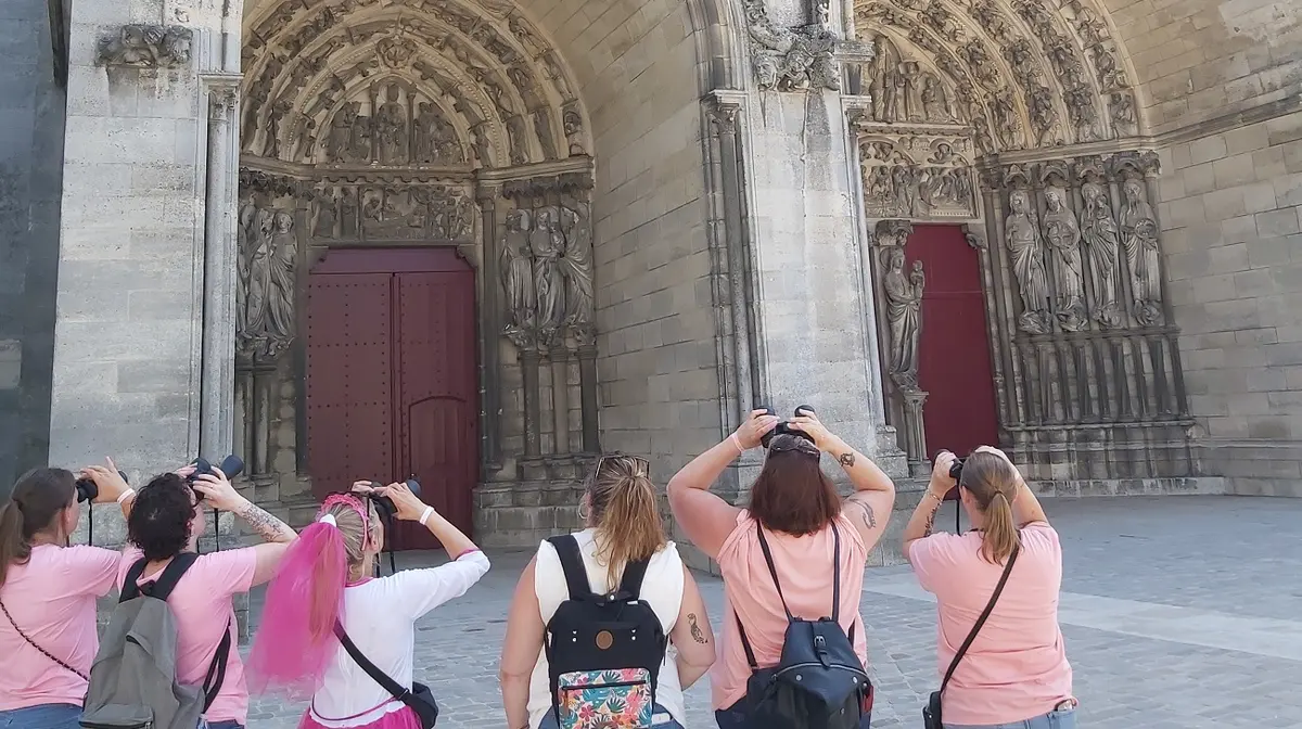 Visite à Laon : Visite de la cathédrale… aux jumelles