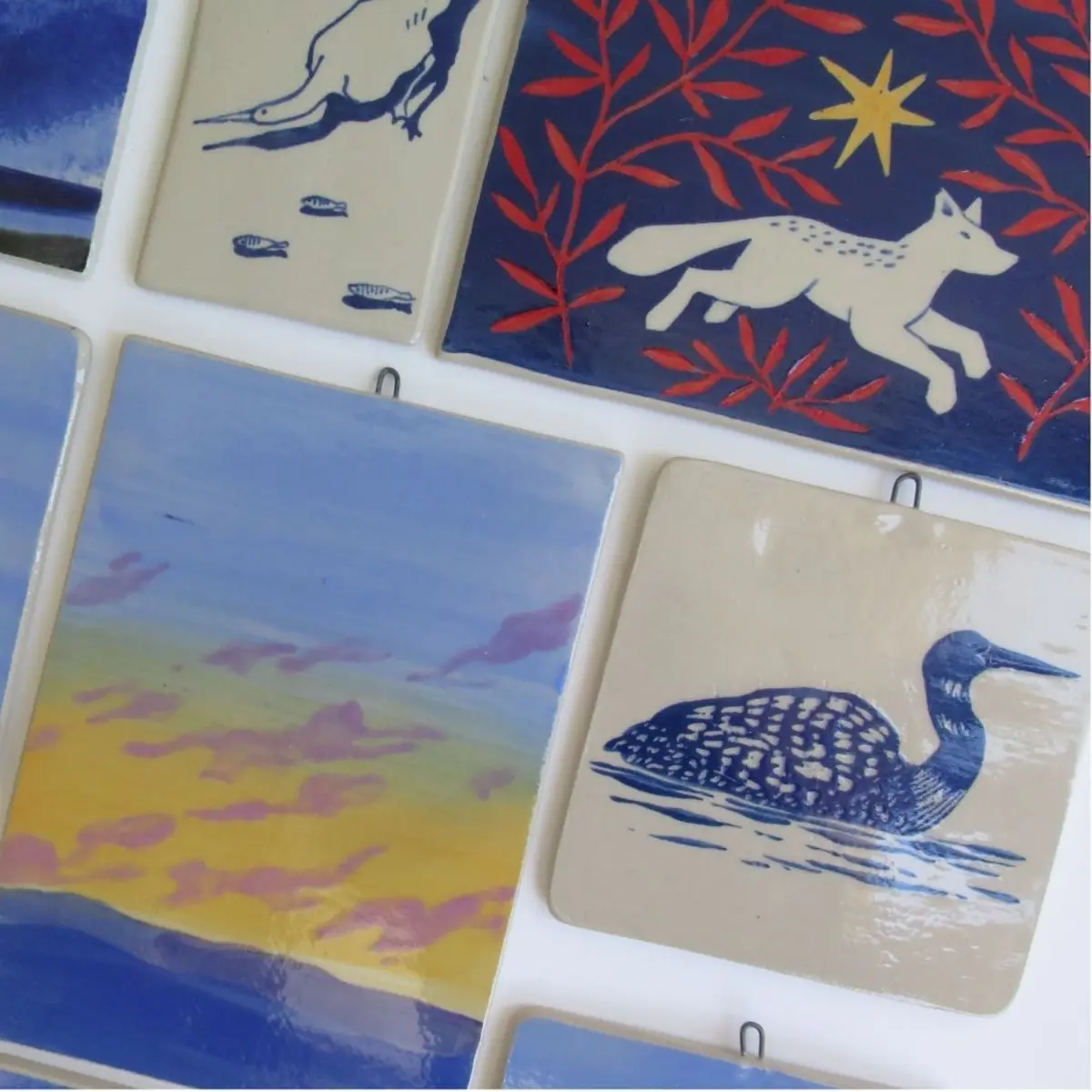 Visite-atelier adultes - Pochoir et sgraffito : tableau en grès - avec Gabriel Gillies, céramiste