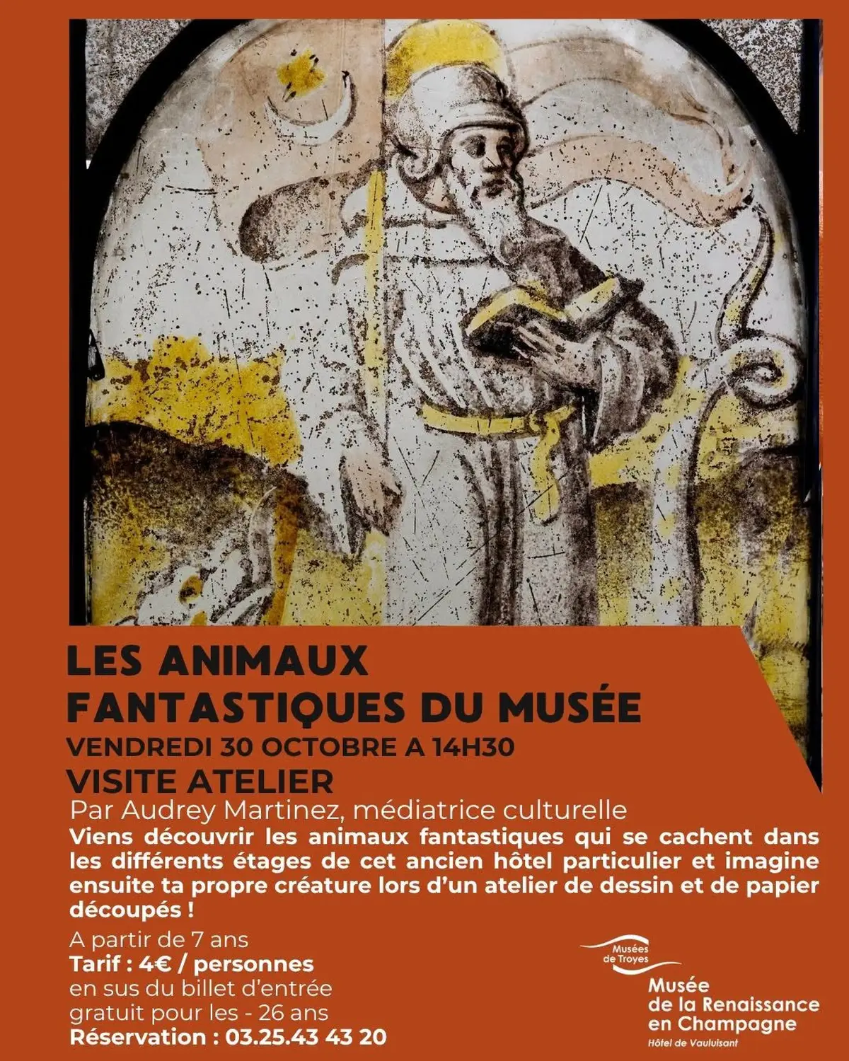 Visite-atelier en famille : Les animaux fantastiques du musée