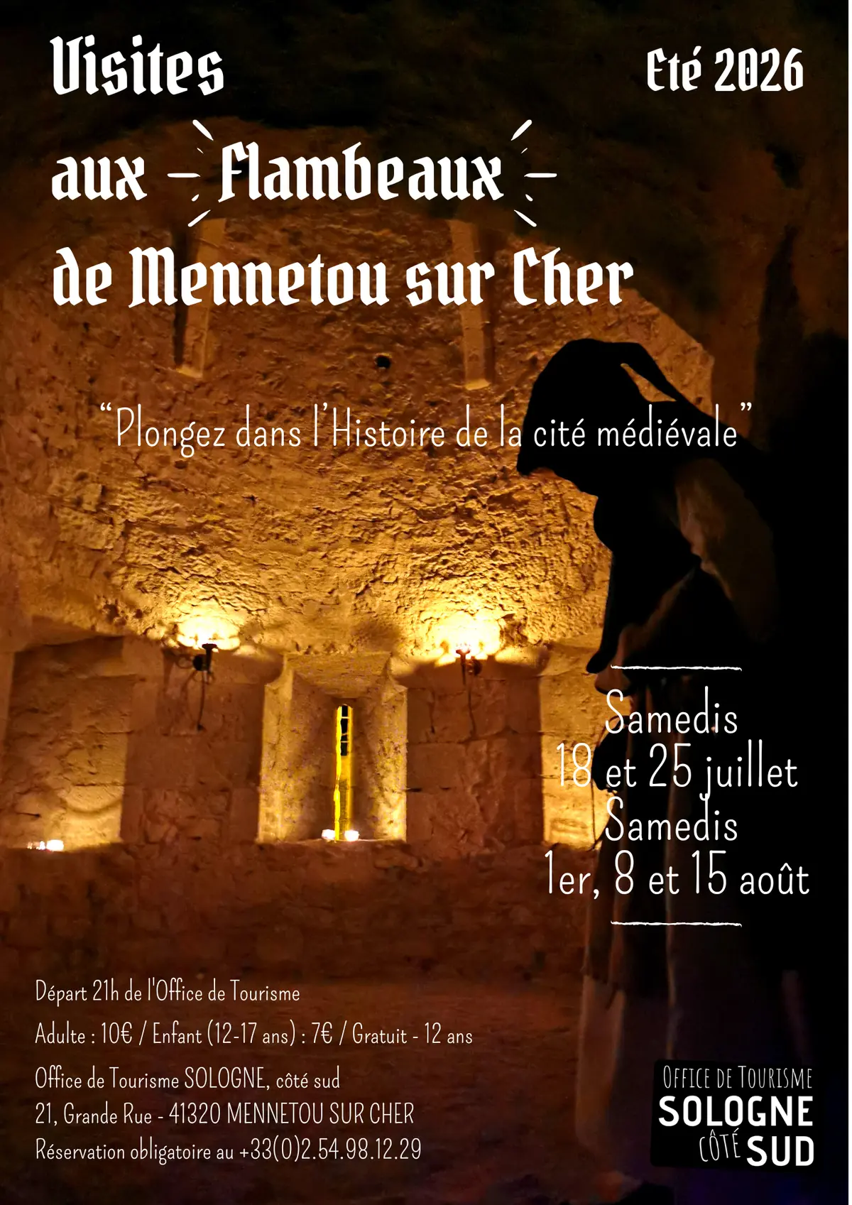 Visite aux flambeaux de la cité médiévale Thématique historique