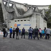 Visite barrage de l'Aigle Raid des gabariers