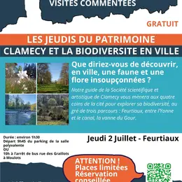 Visite commentée - Clamecy et la biodiversité en ville - Feurtiaux