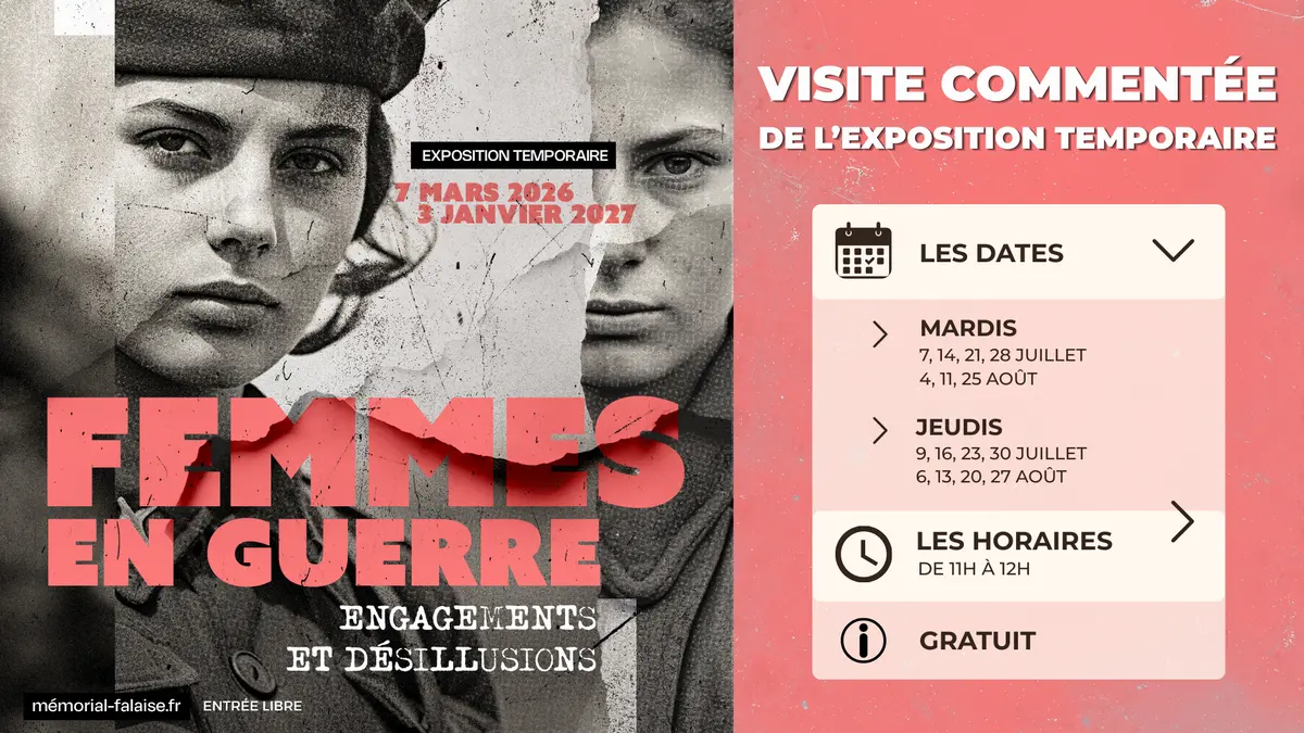 Visite commentée de l'exposition temporaire Femmes en guerre - Engagements et désillusions