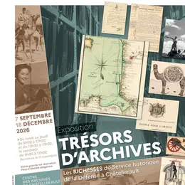 Visite commentée de l'exposition Trésors d'archives. Les richesses du Service historique de la défense à Châtellerault