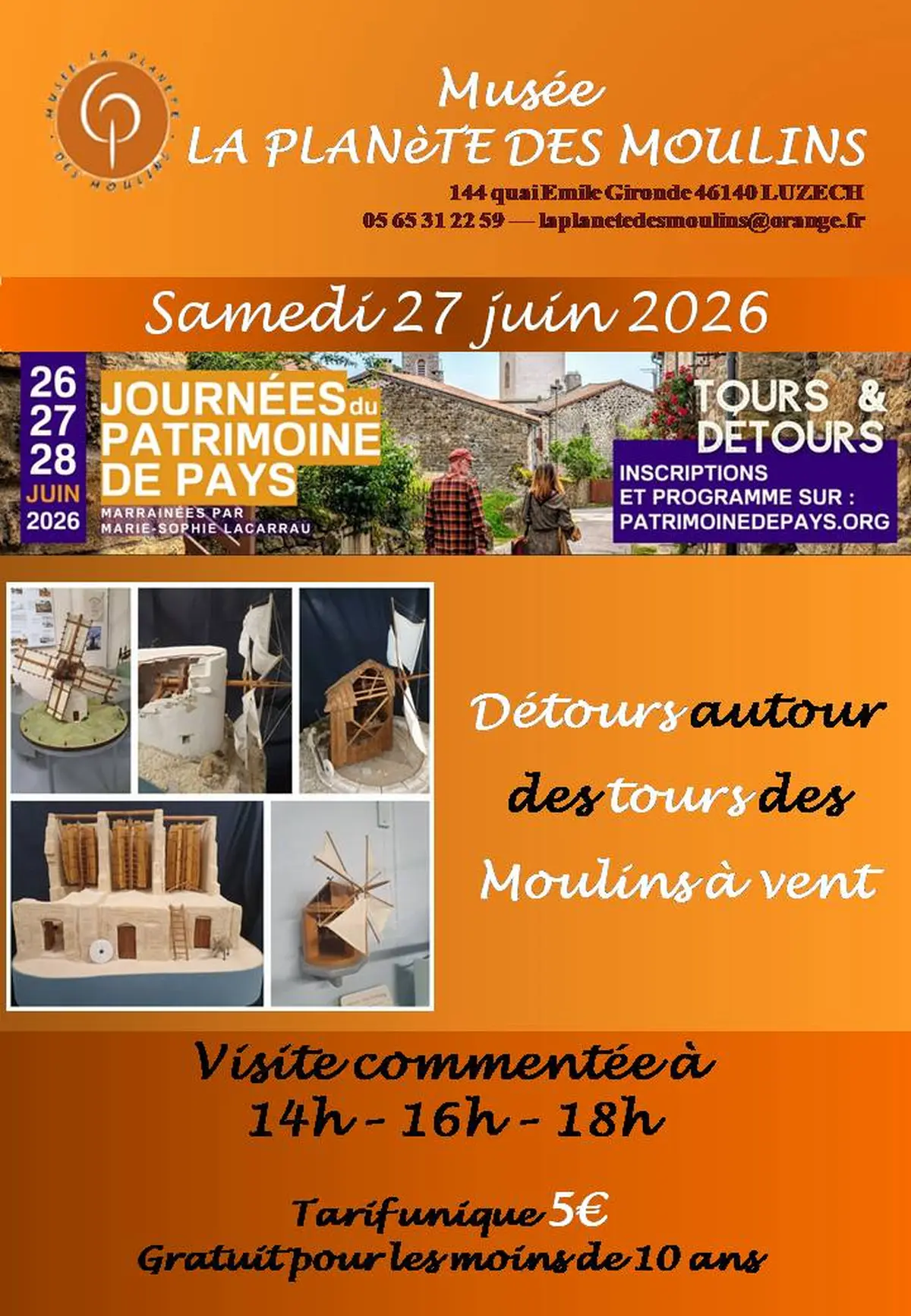 Visite commentée de la Planète des Moulins
