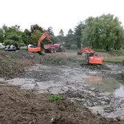 Visite commentée des travaux réalisés en 2024 sur le plan d'eau communal