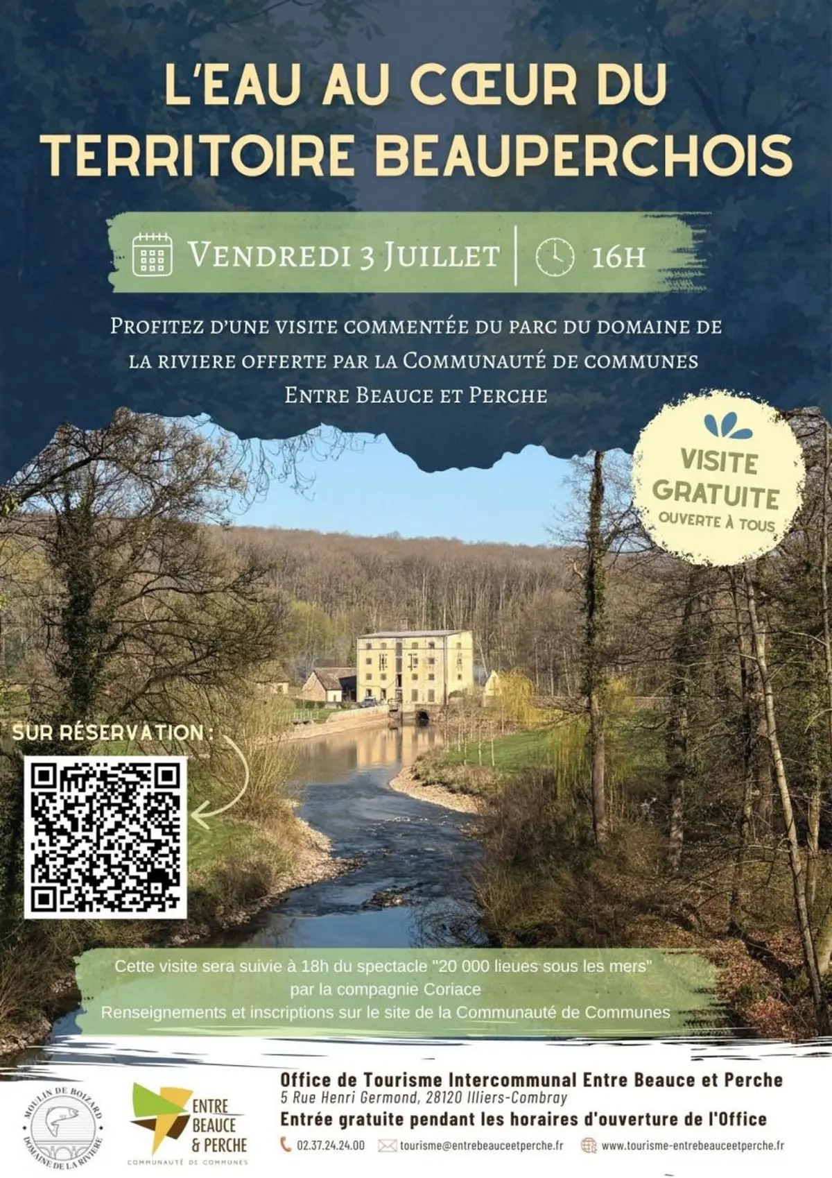 Visite commentée du Parc du Domaine de la Rivière
