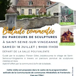 Visite commentée du parcours des sculptures en bois de Saint-Seine-sur-Vingeanne