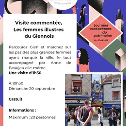 Visite Commentée, Les femmes illustres du Giennois