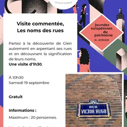 Visite commentée, Les noms des rues