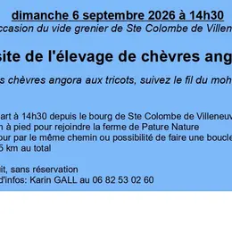 Visite d'élevage de chèvres angora 2026