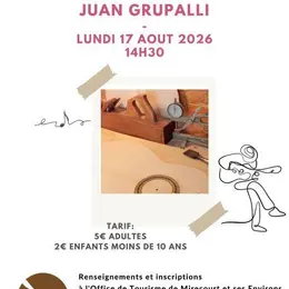 Visite d'un atelier de luthier Juan Alexander Grupalli