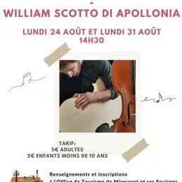 Visite d'un atelier de luthier William Scotto Di Appolonia