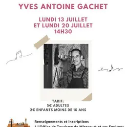 Visite d'un atelier de luthier Yves-Antoine Gachet