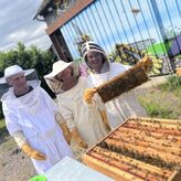 Visite d'un rucher p&eacute;dagogique &agrave; Bois-Anzeray (27)