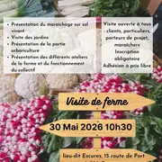 Visite d'un verger-maraîcher à Commes