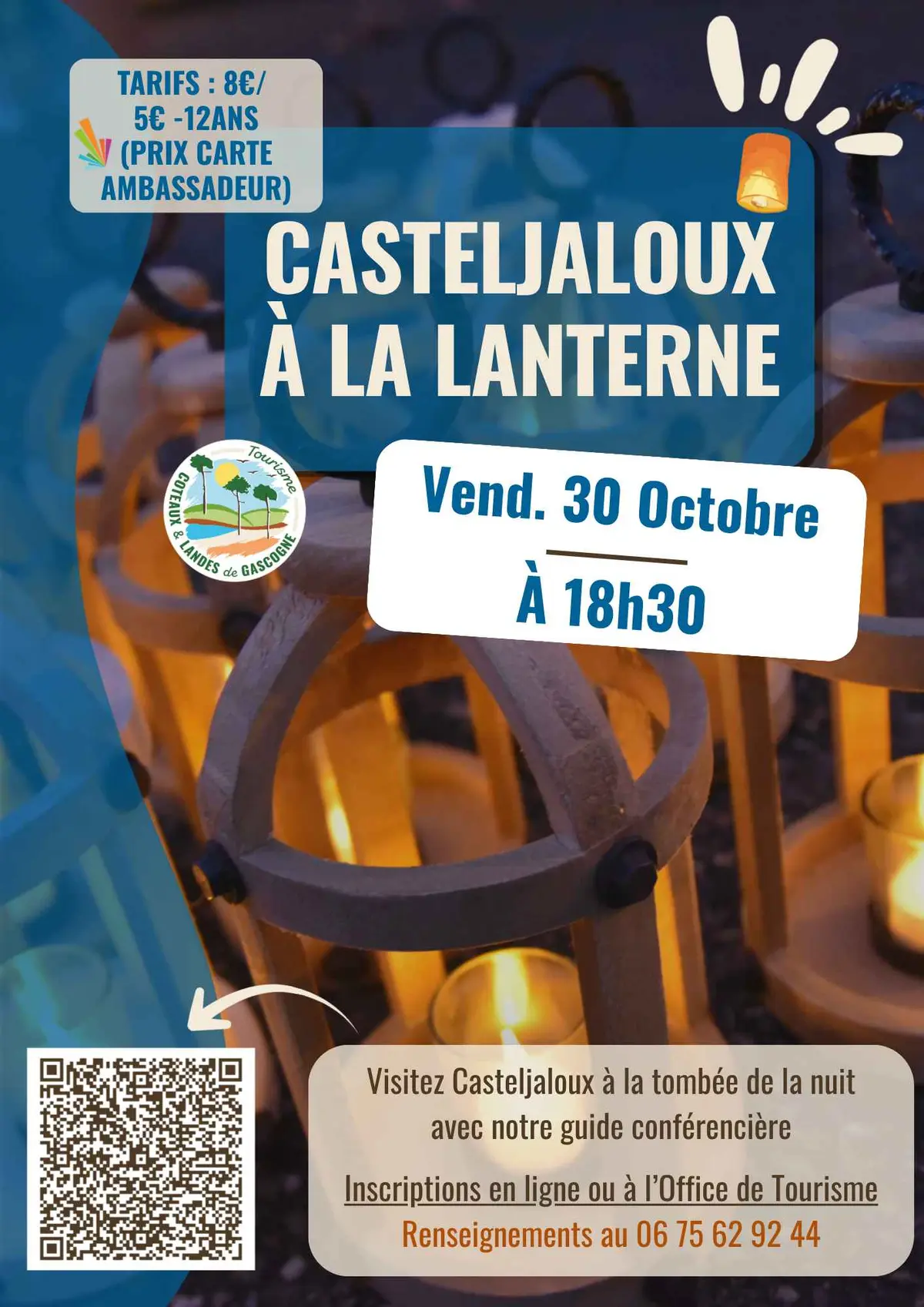 Visite de Casteljaloux à la lanterne